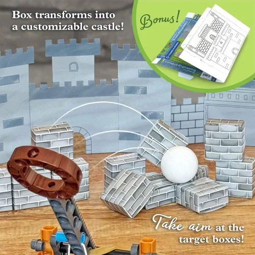 Vista 7 de Thames & Kosmos Catapult Engineering - Kit de fabricación STEM, construye 6 modelos de máquinas medievales únicas, explora la física mecánica
