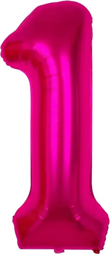 Vista 8 de Globo rosa intenso de 40 pulgadas con el número 15, decoraciones de globos de cumpleaños de 15 para niñas