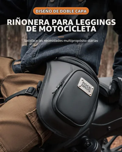 Vista 3 de ROCKBROS Riñonera táctica impermeable para motocicleta al aire libre