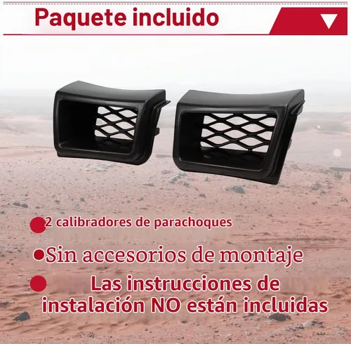 Vista 5 de HECASA Juego de conductos de aire de pinza compatible con Chevy Silverado 1500 2003-2007 negro parachoques delantero derecho e izquierdo conducto