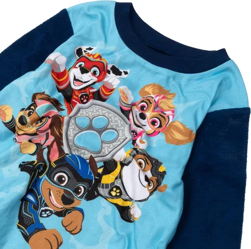Vista 3 de Nickelodeon Boys' Paw Patrol Baby Shark 2-Piece Loose-fit Pajamas Set