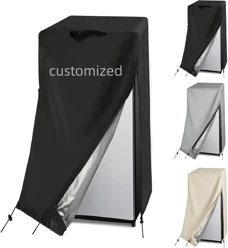 Vista 9 de Cubierta para refrigerador Guisong, impermeable y a prueba de polvo, protectora para congeladores verticales, adecuada para la mayoría de mini