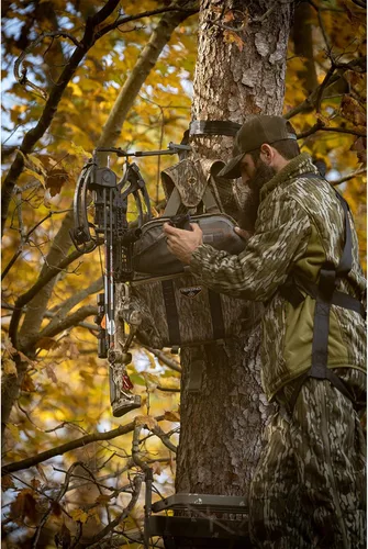Vista 6 de TENZING Paquete lumbar unisex para adultos, Mossy Oak Bottomland Paquete de caza ajustable duradero compatible con H2O con 5 compartimentos, 5