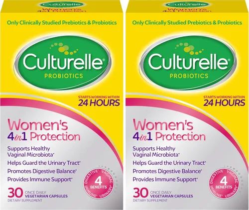 Vista 10 de Culturelle Probióticos 4 en 1 para Mujeres, Suplemento Diario Probiótico y Prebiótico para Apoyar la Salud Vaginal, Salud Digestiva, Salud