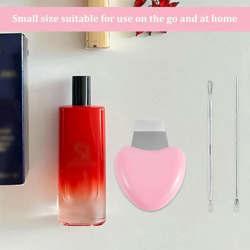 Vista 3 de Espátula facial para limpiar la piel, raspador de espinillas, pala de acero inoxidable, kit de herramientas para eliminar puntos negros, agujas