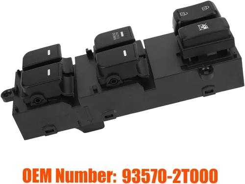 Vista 3 de 93570-2T000 Interruptor de elevalunas eléctrico delantero izquierdo Control lateral del conductor, auto dual Compatible with 2010 2011 2012 2013