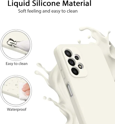 Vista 6 de AK Funda para Samsung Galaxy A23 4G 5G, elegante funda protectora delgada de silicona líquida de cuerpo completo para Samsung Galaxy A23 4G 5G Funda