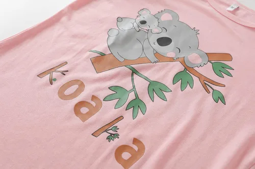 Vista 4 de Conjunto de pijama de conejito para niñas grandes, ropa de dormir de dibujos animados para invierno, diseño de conejo