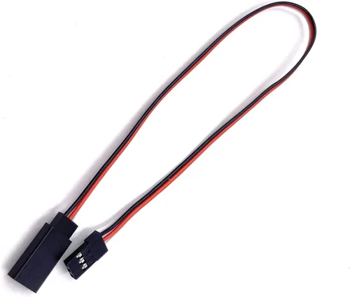 Vista 5 de Aliotech Cable de extensión servo de control remoto de 11.811 in macho a hembra, cable de cable de extensión servo para RC JR Futaba RC coche o avión