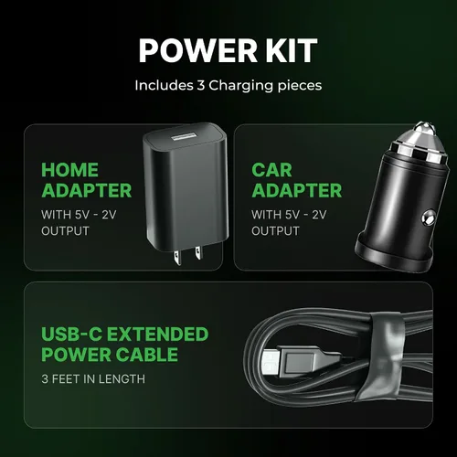 Vista 4 de Airmoto y Kit de Energía Paquete de Oferta - 1 paquete - Inflador de Neumáticos Compresor de Aire Portátil con Kit de Energía para Cargar