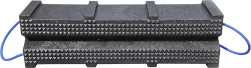 Vista 3 de Ame 15230 apilador Super cribbing Block 6" x 7" x 24" Color Negro