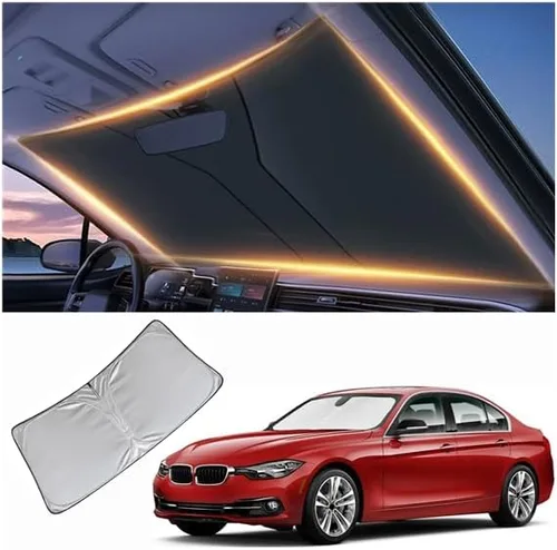 Vista 27 de Parasol para parabrisas para BMW X1 E84 para ventana delantera 2016-2024 2025 2026 X1 E84, protector de parabrisas para automóvil, accesorios