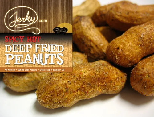 Vista 8 de Jerky.com Paquete de 3 muestras de cacahuetes fritos en cáscara, sabores gourmet que incluyen salado, ajo asado, picante picante, cacahuetes