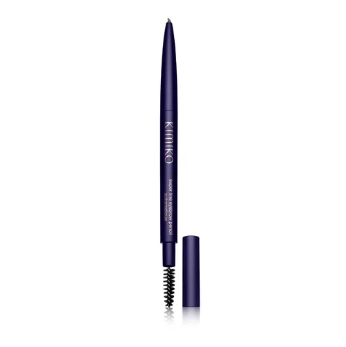 Vista 7 de KIMIKO Lápiz de cejas fino automático (lápiz giratorio, fórmula de larga duración, viene con cepillo cubierto para cejas de aspecto natural)