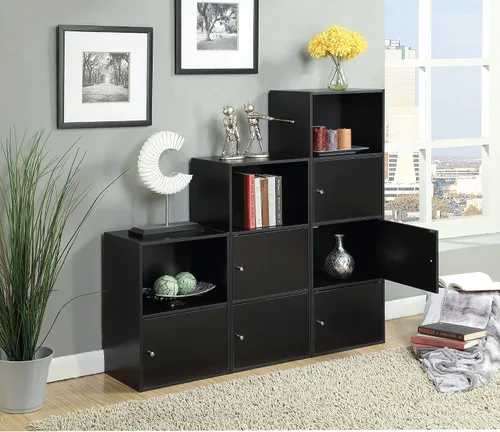 Vista 5 de Convenience Concepts Xtra Storage, armario de 1 puerta, color negro