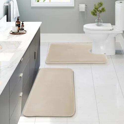 Vista 44 de Clara Clark tapete para baño, regadera o tina, de gomaespuma, negro, antiderrapante Camel Oro