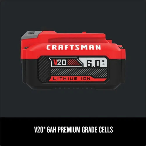 Vista 3 de Batería de herramienta eléctrica de iones de litio CRAFTSMAN V20 6Ah (CMCB206)