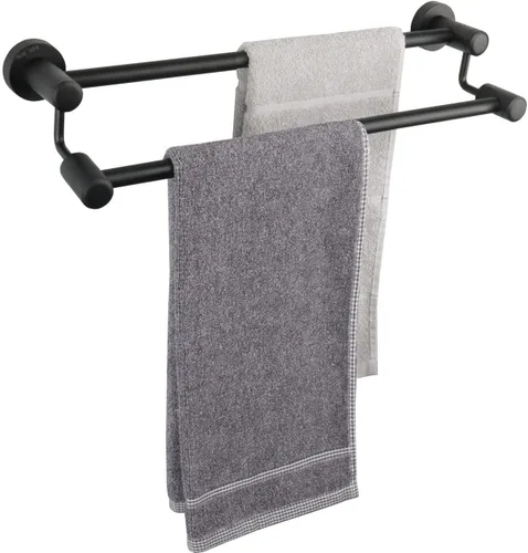 Vista 11 de TocTen Barra Doble para Toallas de Baño - Toallero de Acero Inoxidable SUS304 Reforzado para Baño, Accesorios de Baño Barra Doble para Toallas