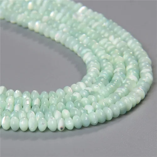 Vista 27 de Los granos naturales del espaciador del tubo del grano de Shell de agua dulce teñidos madre de perlas flojas para la fabricación de la joyería, 1