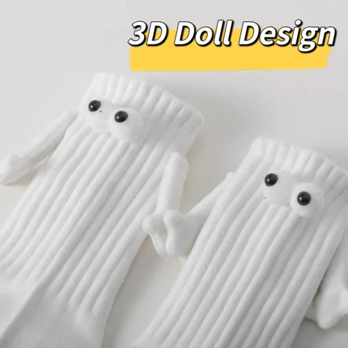 Vista 5 de SLOUFIOL Tomados de la mano Lindos calcetines de conexión magnética muñeca divertida Navidad cumpleaños regalos idea