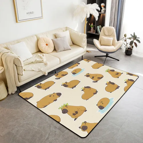 Vista 8 de Lake House - Alfombra rústica de 3 x 5 pies para niños, para sala de estar, para niños y niñas, decoración de reglas del lago, alfombra decorativa