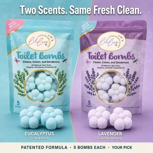 Vista 9 de Bombas de inodoro de aceite esencial natural para inodoros, tabletas limpiadoras de inodoro, aroma a lavanda de larga duración para un baño fresco