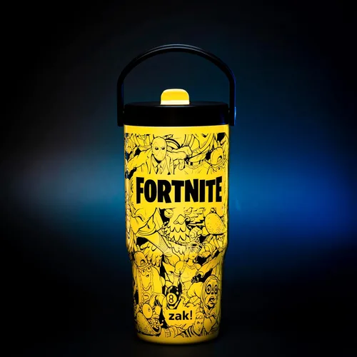 Vista 3 de Zak Designs Fortnite Siply - Vaso aislado con popote abatible a prueba