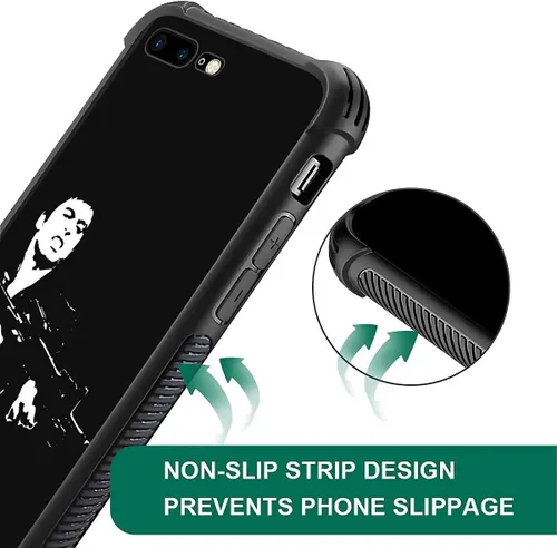 Vista 7 de Compatible con funda para iPhone 6 Plus/6s Plus,Bite Your Teeth Diseño de patrón asombroso, funda trasera dura de PC anti-arañazos y a prueba