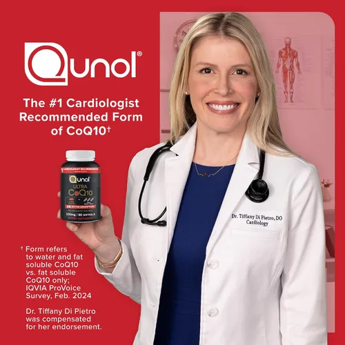Vista 4 de Qunol Cápsulas blandas CoQ10 de 100 mg, Ultra CoQ10 100 mg, 3 veces mejor absorción, antioxidante para la salud del corazón y producción de energía