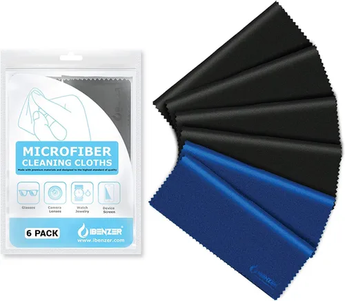 Vista 7 de IBENZER Paños de limpieza de microfibra para electrónica - Paño de limpieza de lente de cámara de microfibra, lentes, pantallas, lentes, iPad