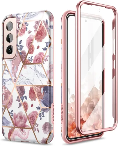 Vista 9 de SURITCH Funda para Samsung Galaxy S22 Plus, [protector de pantalla integrado] Protección de cuerpo completo a prueba de golpes, resistente, delgada
