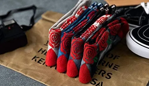 Vista 5 de Calcetines unisex con diseño de rosas teñidas anudadas