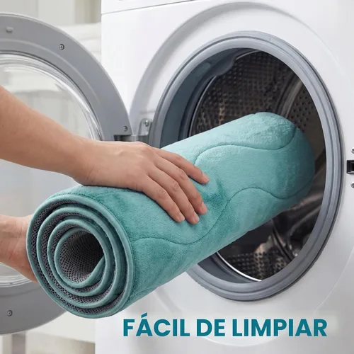 Vista 7 de Flamingo P Alfombra de Baño de Espuma Viscoelástica Tapetes de Baño Alfombra Antideslizante Absorbente de Agua para Ducha, 24x17 pulgadas, Verde Aqua