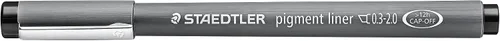 Vista 6 de Staedtler Delineador de pigmentos, pluma fina para dibujo, dibujo, diario, 0.039 in, negro, 308 10-9