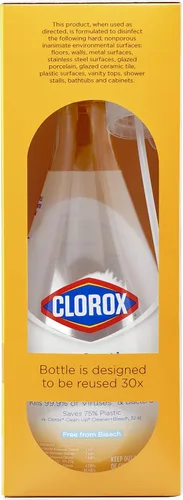 Vista 16 de Clorox - Kit de inicio de limpiador desinfectante multiusos, esenciales para el hogar, una botella de spray reutilizable más 2 repuestos