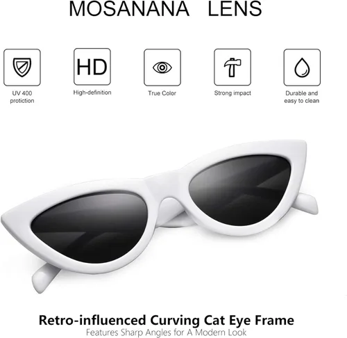 Vista 2 de mosanana Gafas de sol de moda para mujer con estilo de ojo de gato MS51810