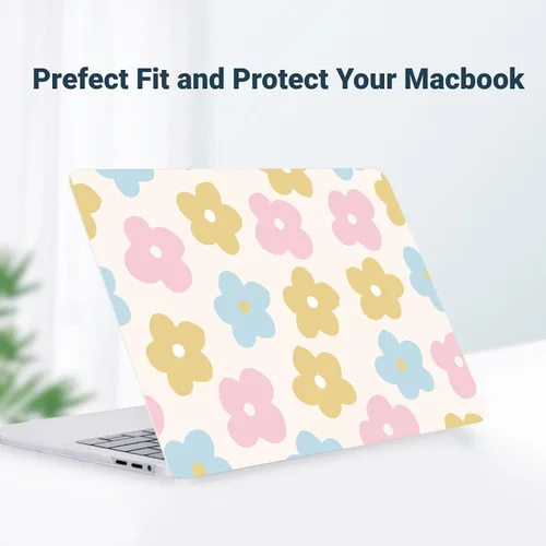 Vista 94 de Funda compatible con MacBook Air de 15" M5 M4 M3 M2 2023-2026 Negro (Black Lace)