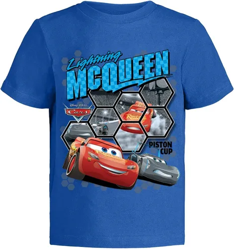 Vista 5 de Disney Camiseta gráfica Cars Lightning McQueen Pixar (juegos) Tow Mater Doc Cruz Finn Outfit Tee Niños Cumpleaños Ropa para niños