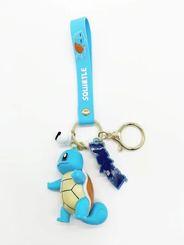 Vista 2 de YJacuing Llavero de figura linda de anime Squirtle quirtle