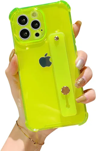Vista 11 de Funda compatible con iPhone 11 Pro con soporte para correa, transparente Soporte de pulsera, TPU suave transparente, lazo de agarre ajustable
