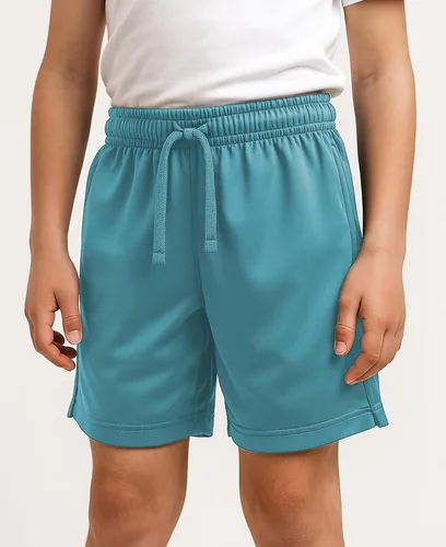 Vista 35 de Andrew Scott Pantalones cortos deportivos de baloncesto para niños con rendimiento activo y estilo de malla, varios paquetes