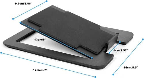 Vista 8 de Soportes de altavoz de escritorio de 7 pulgadas para altavoces de computadora de tamaño mediano, monitor de estudio, amortiguación de vibraciones