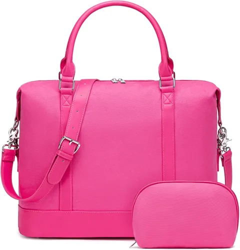 Vista 15 de BLUBOON Bolsas de viaje con cremallera, bolsa de lona para mujer, bolsa de fin de semana para mujer, bolsa de lona para llevar en la bolsa de lona