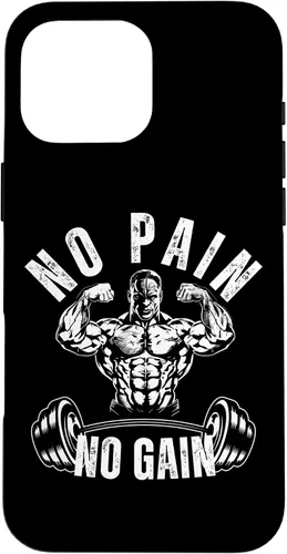 Vista 19 de No Pain No Gain Workout Motivational Case for iPhone 16