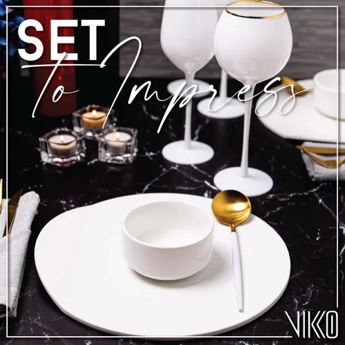 Vista 4 de Vikko Moderno juego de 4 cuencos de sopa de porcelana blanca, apilables de 9.5 onzas, elegante, estilo restaurante, apto para microondas