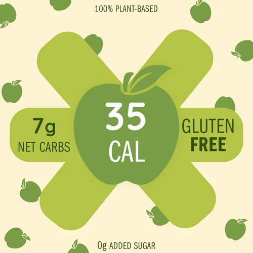 Vista 4 de Apple Kale Sandwich Wraps (Two-Pack) – Gluten-Free, Low-Calorie Wraps Made with Real Fruits & Vegetables – Plant-Based, Non-GMO, Vegan