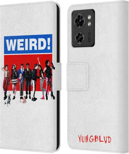 Vista 7 de Head Case Designs Yungblud Face Graphics - Funda de piel con licencia oficial compatible con Motorola Moto Edge 40