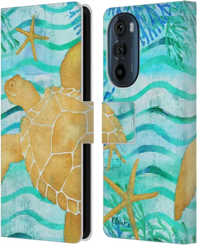 Vista 18 de Head Case Designs Officially Licensed Paul Brent Agate Mermaid Coastal Leather Book Wallet Case Cover Compatible with Motorola Edge 30