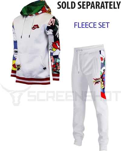 Vista 3 de Screenshot - Sudadera con capucha de forro polar para hombre, estilo urbano