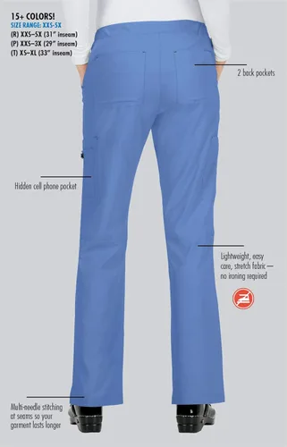 Vista 4 de KOI Basics - pantalón médico de cintura baja y cómodo para mujer